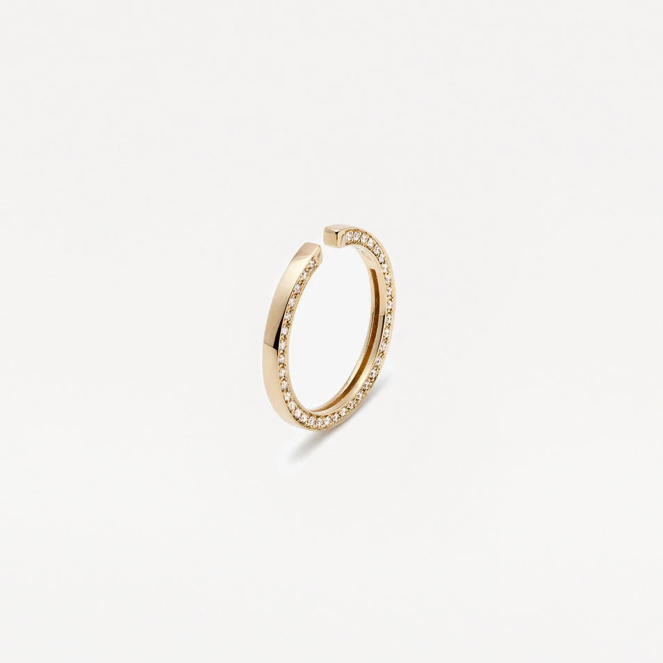 Earcuff redonda con diamante