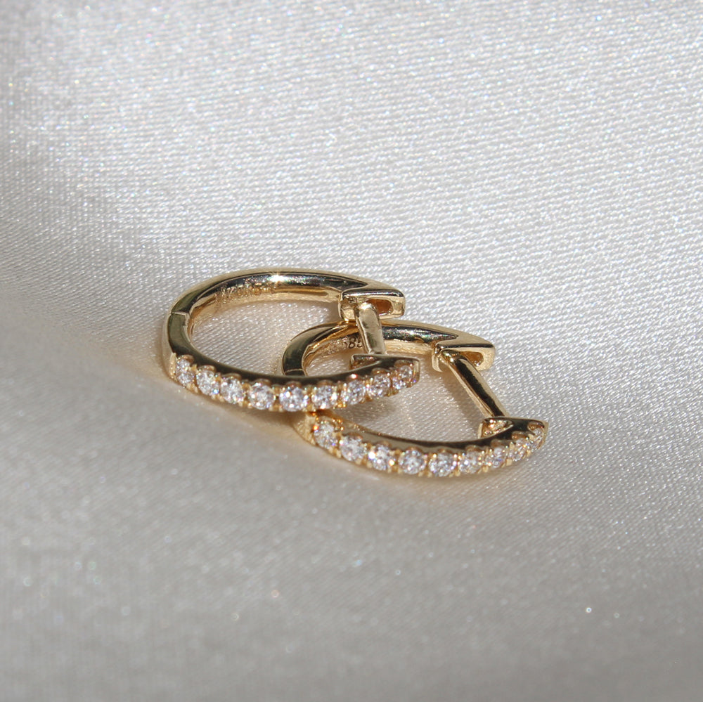 Arracadas con diamantes