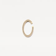 Earcuff oval con diamante