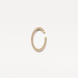 Earcuff oval con diamante