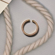 Earcuff redonda con diamante