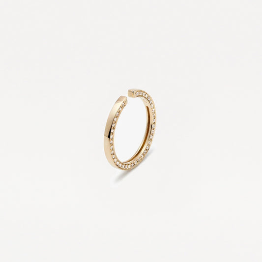 Earcuff redonda con diamante