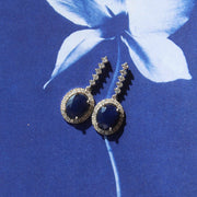 Aretes Valeria, Zafiro y diamante