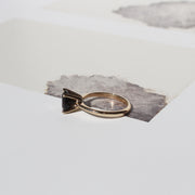 Anillo semipreciosa en solitario