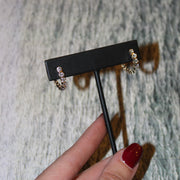 Arracadas Dani, diamante biselado