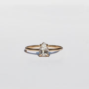 Solitario de diamante gota