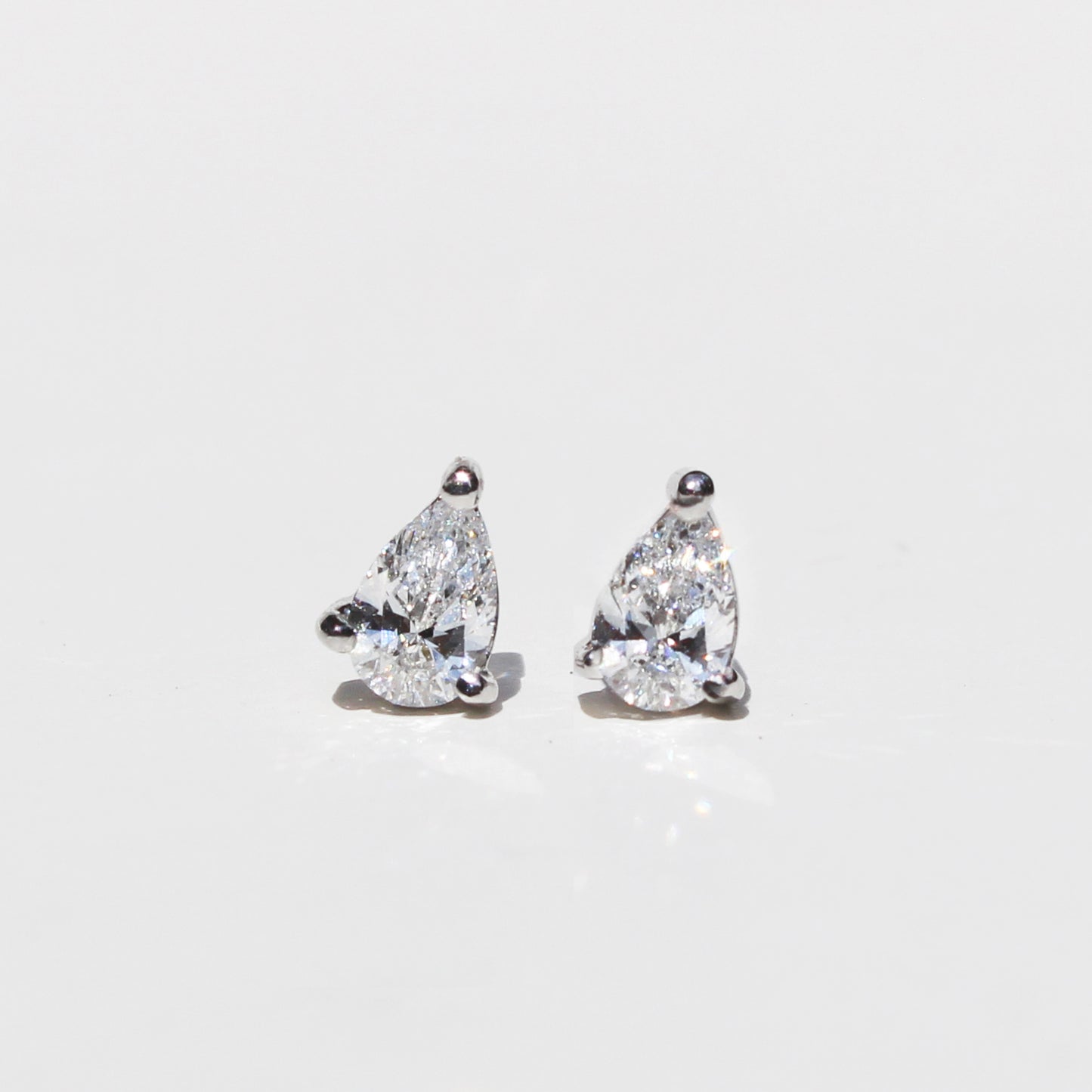 Aretes de diamante gota, lab grown