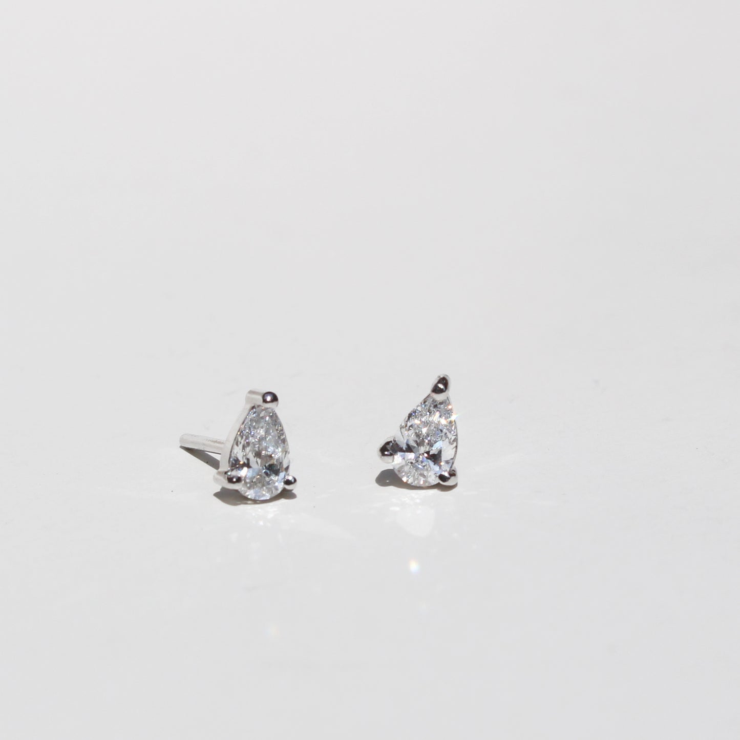 Aretes de diamante gota, lab grown