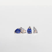 Aretes de diamante gota, lab grown