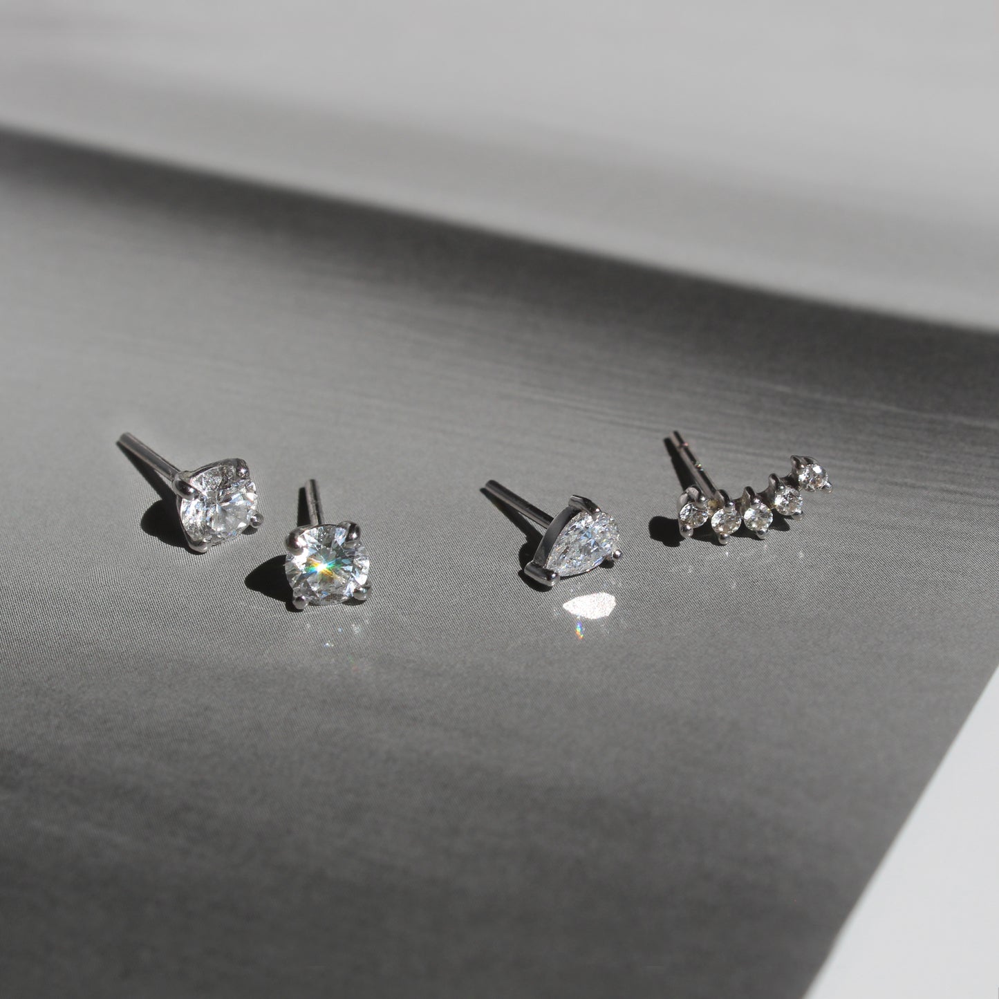 Aretes de diamante lab-grown, 0.80CT.