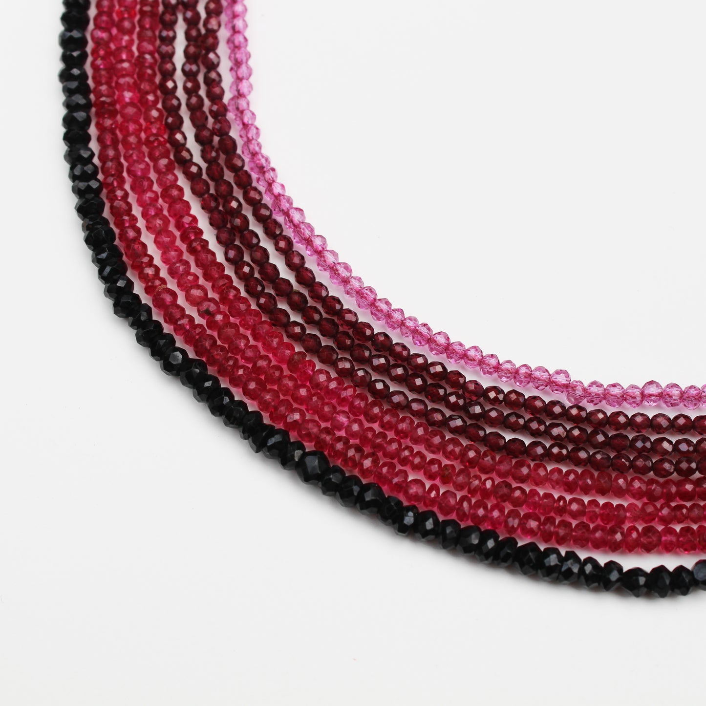 Collar de cuarzo rosa