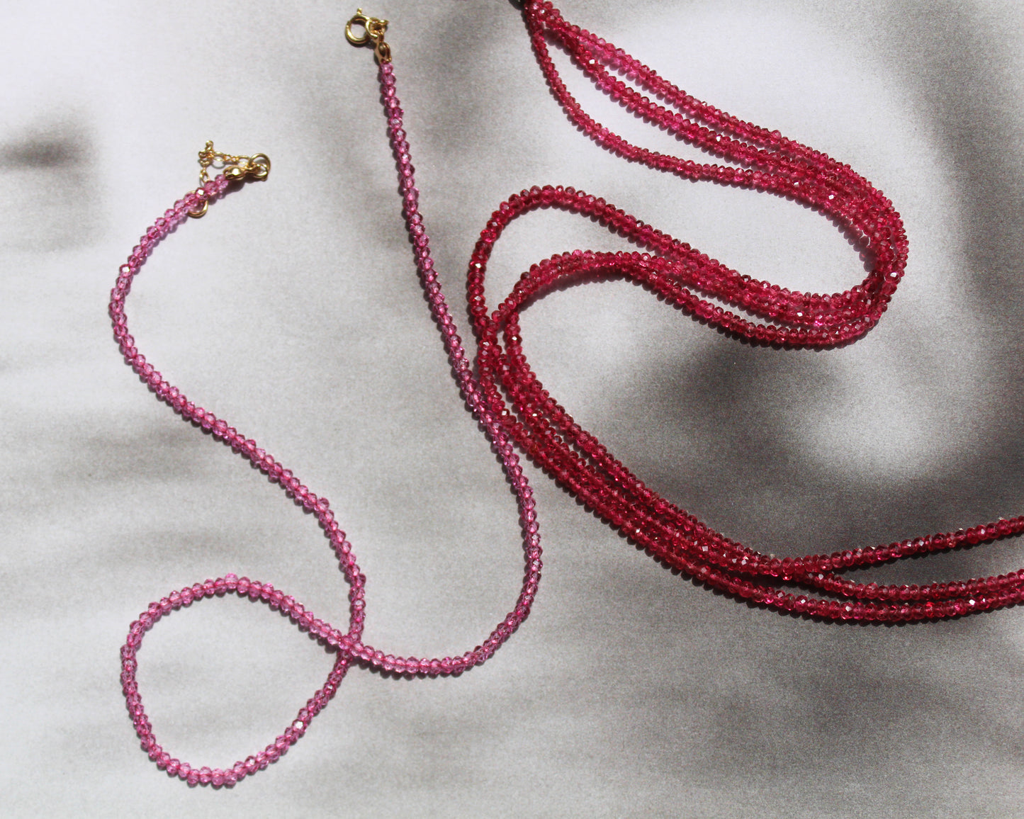 Collar de cuarzo rosa