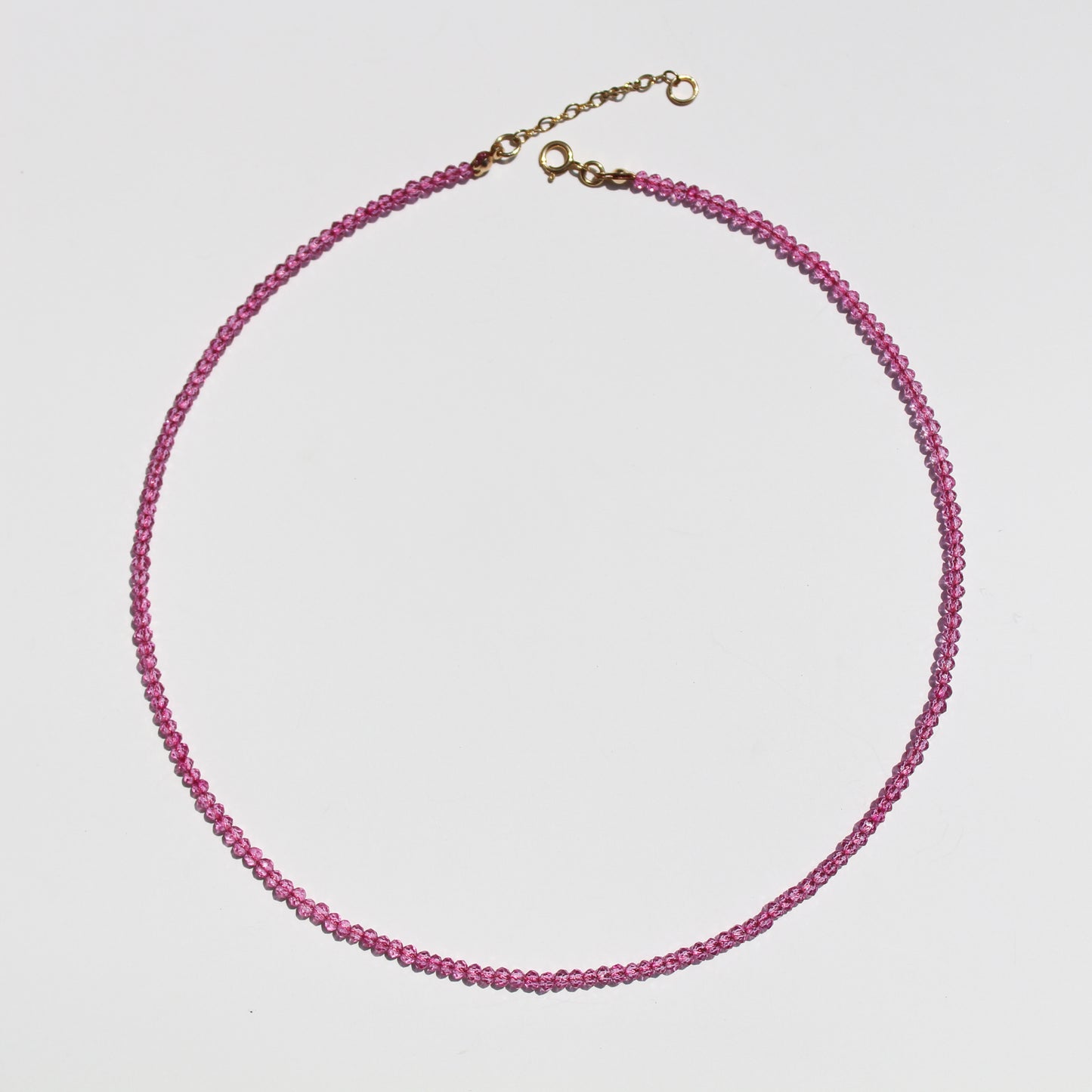 Collar de cuarzo rosa