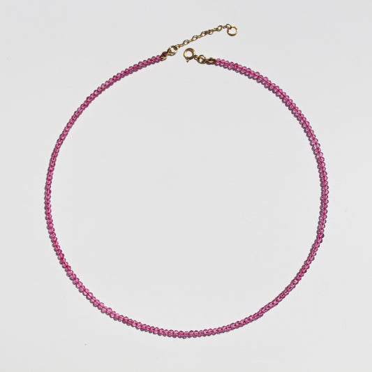 Collar de cuarzo rosa