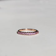 Churumbela de zafiros rosa, 2mm