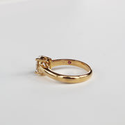 Solitario de diamante Oval