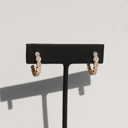 Arracadas Dani, diamante biselado