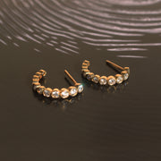 Arracadas Dani, diamante biselado