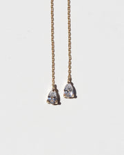 Aretes que cuelgan, diamante gota