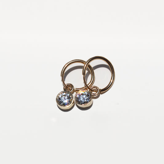 Arracadas con diamante