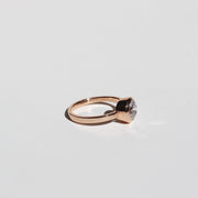 Anillo Rocío, diamante biselado