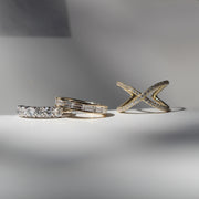Eterna Ring. Churumbela con diamantes baguette