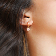 Arracadas con diamante