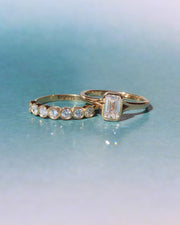 Anillo Mariana - Diamante esmeralda