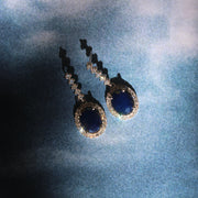 Aretes Valeria, Zafiro y diamante