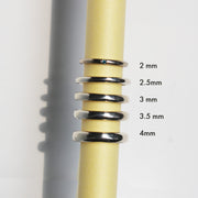 Argolla media caña, acabado mate