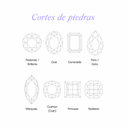 Collar con aguamarina, corte esmeralda