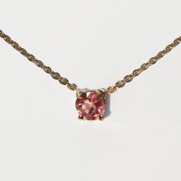 Collar con zafiro rosa 0.50ct