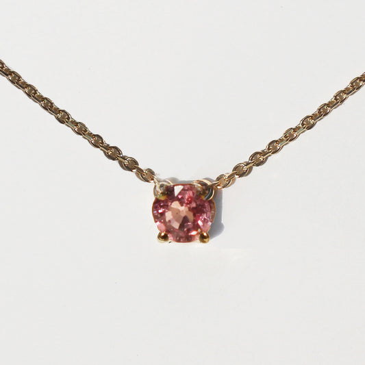 Collar con zafiro rosa 0.50ct