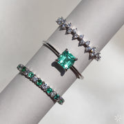 Anillo con esmeralda colombiana