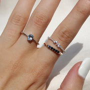 Churumbela de 5 diamantes negros, 0.18ct