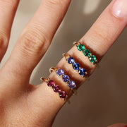 Anillo Mía con piedras semipreciosas