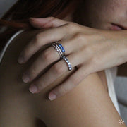 Churumbela de zafiros ceylán 2.8mm