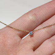 Collar con diamante natural