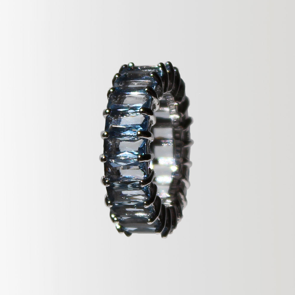 Anillo Yoko Circonia Azul