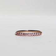 Churumbela de zafiros rosa, 2mm